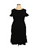 Who What Wear 100% Nylon Black Casual Dress Size XXL - photo 1