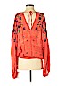 Free People 100% Rayon Red Long Sleeve Blouse Size S - photo 2