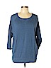 Karen Scott Sport Blue Sweatshirt Size L - photo 1