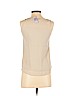 Ann Taylor 100% Polyester Tan Sleeveless Blouse Size 00 (petite) - photo 2