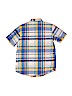 Old Navy 100% Cotton Plaid Blue Short Sleeve Button-Down Shirt Size 6 - 7 - photo 2