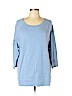 Karen Scott Sport Blue Sweatshirt Size L - photo 1