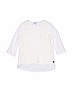 DKNY Solid White 3/4 Sleeve Top Size M (kids) - photo 1