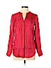 Worth New York 100% Silk Red Long Sleeve Silk Top Size 10 (petite) - photo 1