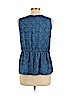 Banana Republic 100% Polyester Blue Sleeveless Blouse Size L (petite) - photo 2