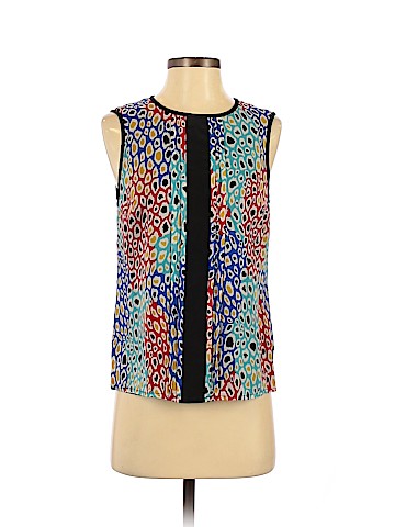 Trina Turk Sleeveless Silk Top (view 1)
