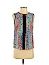 Trina Turk Blue Sleeveless Silk Top Size S - photo 1