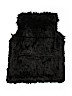 The Children's Place Solid Black Faux Fur Vest Size 16 - photo 2