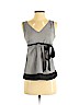 Ann Taylor LOFT 100% Polyester Black Sleeveless Blouse Size 0 (petite) - photo 1