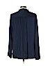 Elie Tahari Blue Long Sleeve Silk Top Size L - photo 2