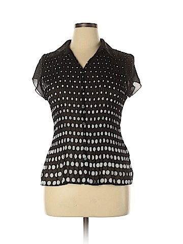 NY Collection Short Sleeve Blouse (view 1)