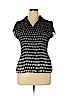 NY Collection 100% Polyester Black Short Sleeve Blouse Size XL (petite) - photo 1