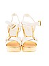 Audrey Brooke White Wedges Size 10 - photo 2