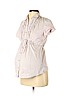 Motherhood Tan Short Sleeve Button-Down Shirt Size S - photo 1