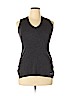 Ellen Tracy Gray Sleeveless Top Size L - photo 1