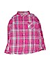 SO 100% Cotton Plaid Pink Long Sleeve Button-Down Shirt Size 20 - photo 1