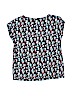Uniqlo 100% Cotton Print Blue Short Sleeve T-Shirt Size 7 - 8 - photo 2