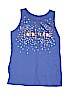 Cat & Jack Graphic Stars Blue Sleeveless Top Size L (kids) - photo 1