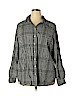 Merona 100% Cotton Black Long Sleeve Button-Down Shirt Size 4X - photo 1