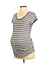 Liz Lange Maternity 100% Cotton Gray Short Sleeve T-Shirt Size S - photo 1