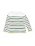 Uniqlo 100% Cotton Stripes White Long Sleeve T-Shirt Size 7 - 8 - photo 1