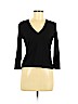 Jil Sander 100% Cashmere Black 3/4 Sleeve Top Size EU 38 / US 8 - photo 1
