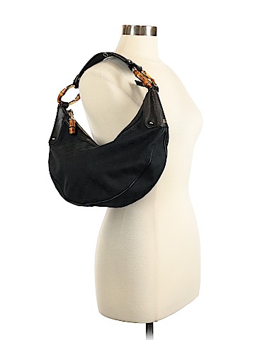 Gucci GG Canvas Bamboo Ring Hobo (view 2)