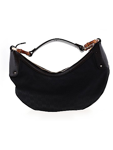 Gucci GG Canvas Bamboo Ring Hobo (view 1)