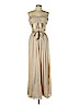 BCBGMAXAZRIA 100% Silk Tan Cocktail Dress Size 12 - photo 1