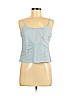 CW 100% Linen Blue Sleeveless Top Size 6 (petite) - photo 1