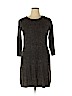 AB Studio 100% Acrylic Gray Casual Dress Size XL - photo 1
