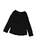 Justice 100% Cotton Black Long Sleeve T-Shirt Size 7 - photo 1