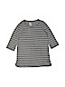 Old Navy 100% Cotton Stripes Gray 3/4 Sleeve T-Shirt Size 6 - 7 - photo 1