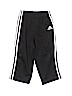Adidas 100% Polyester Stripes Black Track Pants 12-18 MO / 18 MO - photo 1