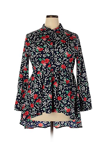 Influence Long Sleeve Blouse (view 1)