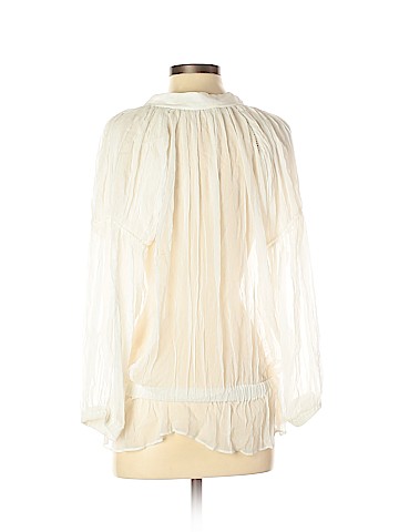 Vanessa Bruno Long Sleeve Silk Top (view 2)