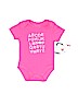 Rene Rofe 100% Cotton Pink Short Sleeve Onesie Size 3-6 mo - photo 1