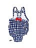 Cat & Jack Checkered-gingham Blue One Piece Swimsuit Size 3-6 mo - photo 2
