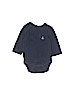 Baby Gap 100% Cotton Blue Long Sleeve Onesie Size 0-3 mo - photo 1
