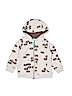 OshKosh B'gosh 100% Cotton Print Tan Zip Up Hoodie Size 2T - photo 1
