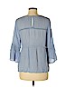 Hazel 100% Rayon Blue 3/4 Sleeve Blouse Size M - photo 2
