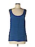 Tory Burch 100% Silk Blue Sleeveless Silk Top Size 6 - photo 1