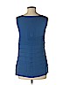 Tory Burch 100% Silk Blue Sleeveless Silk Top Size 6 - photo 2