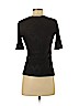 Zara 100% Polyester Black 3/4 Sleeve Top Size S - photo 2