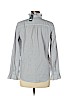 Ann Taylor Gray Long Sleeve Blouse Size M (petite) - photo 2