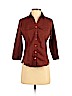 7th Avenue Design Studio New York & Company Brown 3/4 Sleeve Button-Down Shirt Size XS (petite) - photo 1