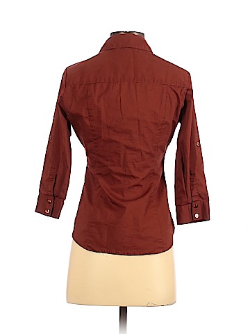 7th Avenue Design Studio New York & Company 3/4 Sleeve Button-Down Shirt (view 2)