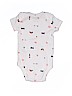 Carter's 100% Cotton White Short Sleeve Onesie 0-3 MO / 3 MO - photo 2