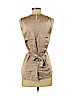 Theory 100% Polyester Brown Sleeveless Blouse Size P (petite) - photo 2