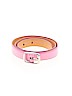 Unbranded 100% Leather Solid Pink Leather Belt Size S - photo 1